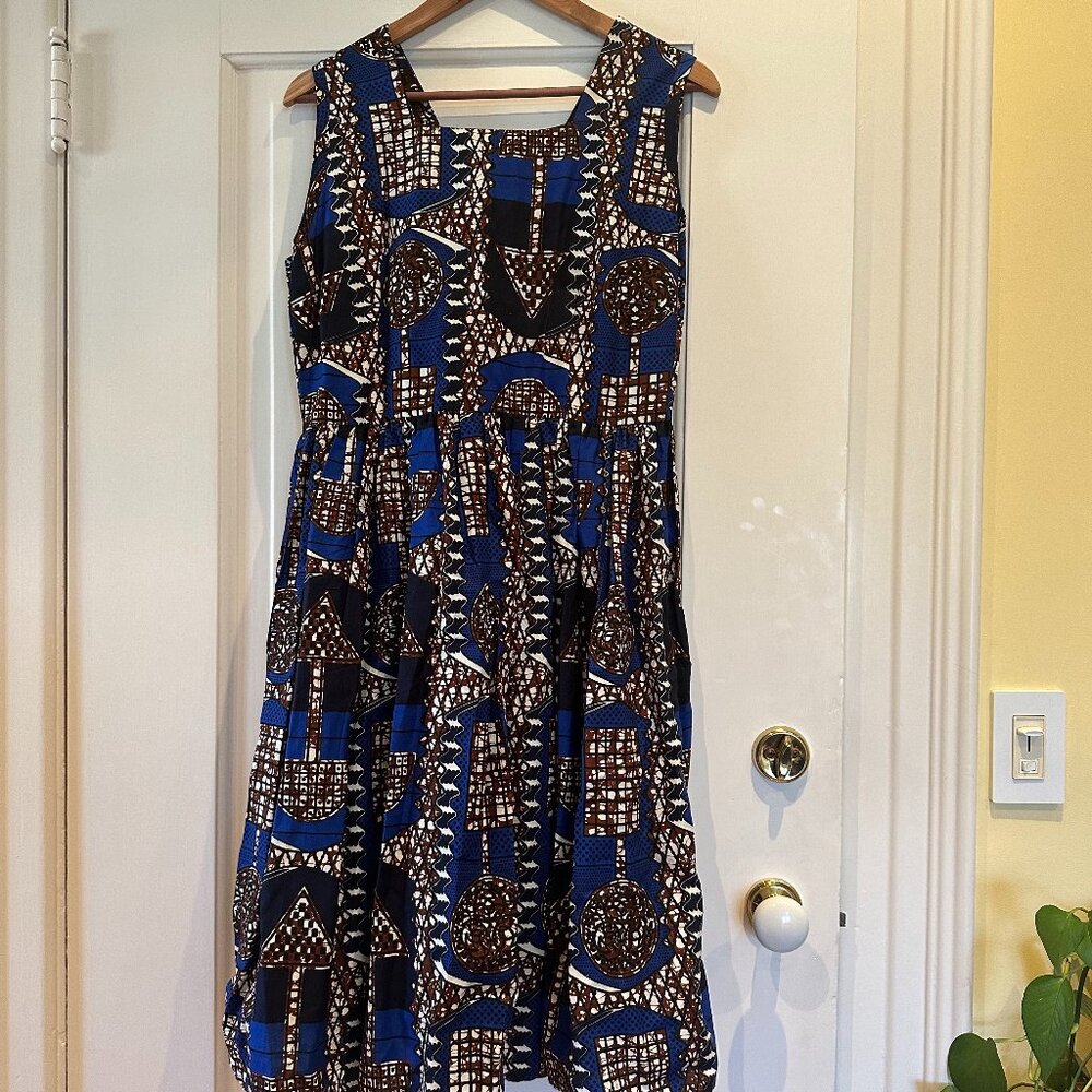 African print dress